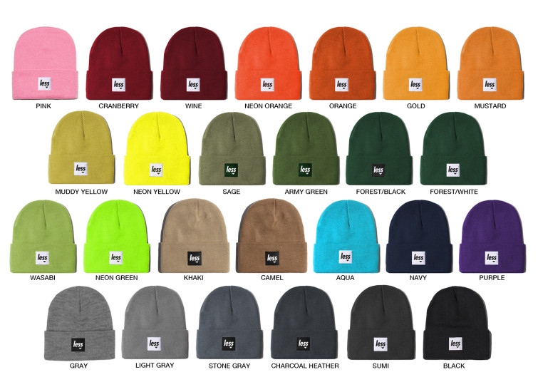 LESS - SQUARE LOGO BEANIE
